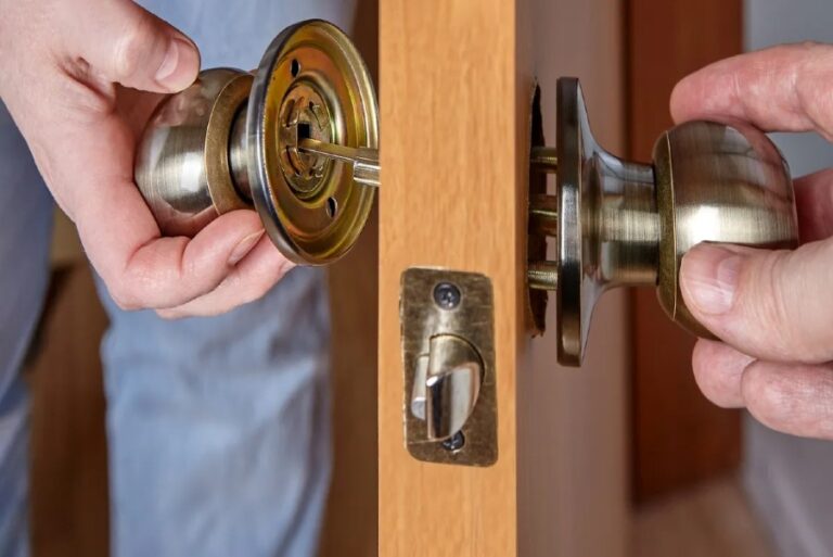 Replacing damaged door lock in Orleans